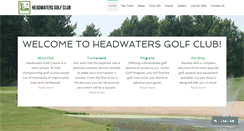 Desktop Screenshot of headwatersgolf.com